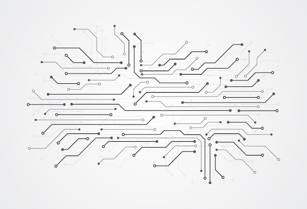 Abstract digital background with technology circuit board texture Electronic motherboard