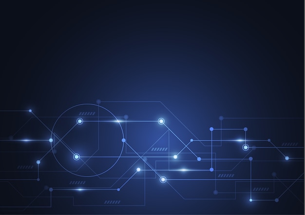 Abstract digital background with technology circuit board