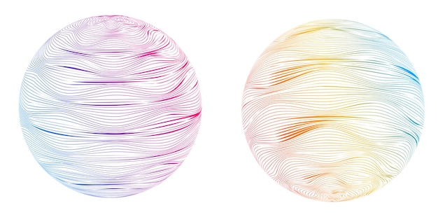 Abstract digital sphere with gradient lines Futuristic globe design symbolizing big data neural networks blockchain technology innovation and global connection for hitech projects and present