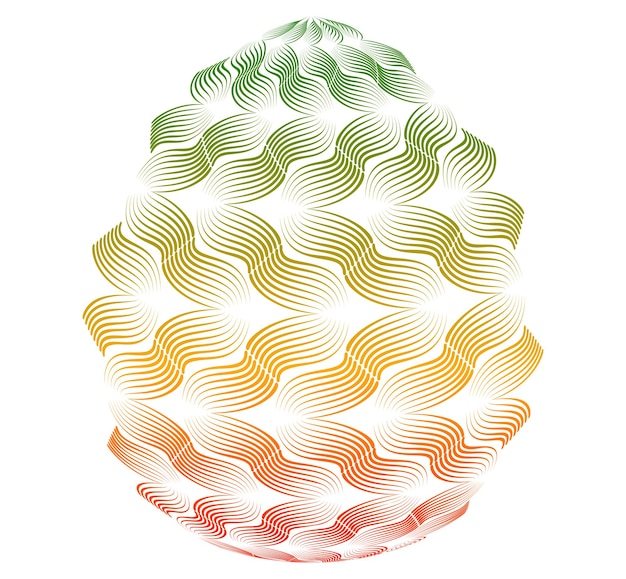 Abstract digital sphere with gradient lines Futuristic globe design symbolizing big data neural networks blockchain technology innovation and global connection for hitech projects and present