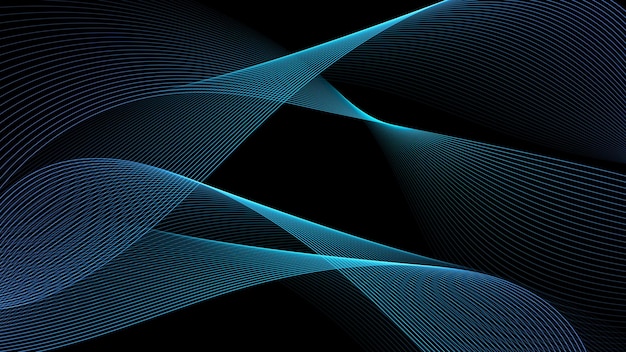 Abstract digital technology wave background