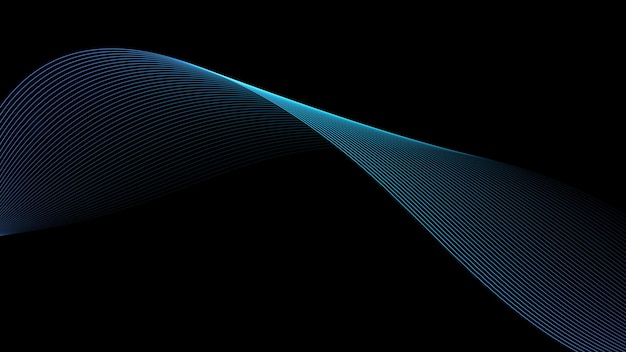 Abstract digital technology wave background