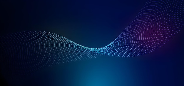 Abstract digital wave background