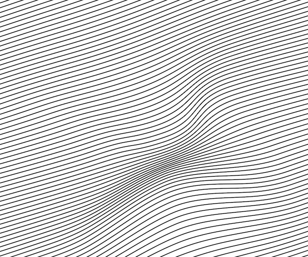 Abstract distorted wave lines background