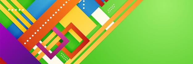 abstract dynamic colorful vibrant geometric wave colorful background banner vector abstract graphic design banner pattern background template