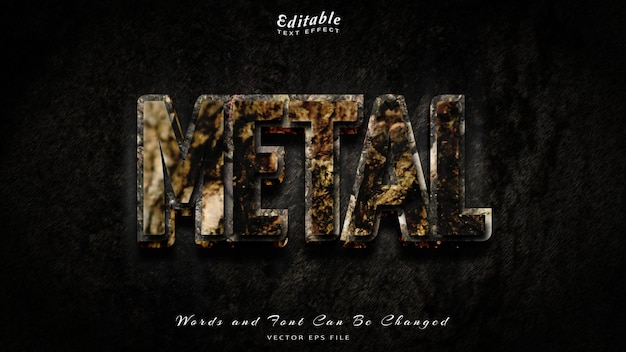 abstract editable text effect with grunge background
