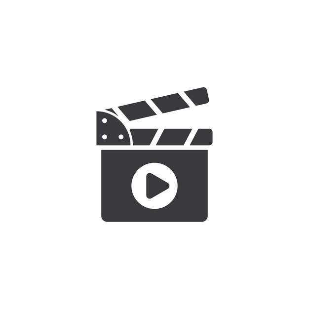 Abstract film icon vector illustration