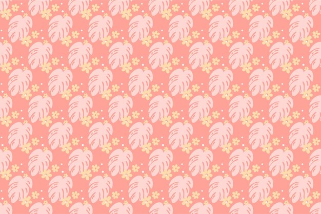 Abstract flower seamless pattern background
