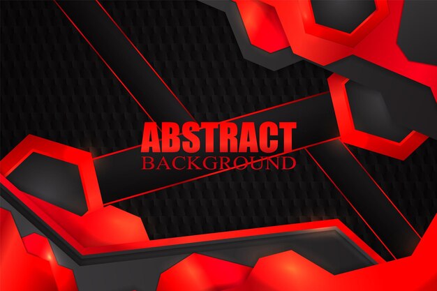 Abstract fluid background with black and red color