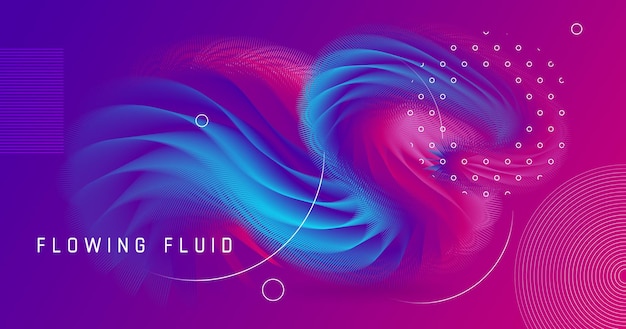 abstract fluid background with colorful liquid shape