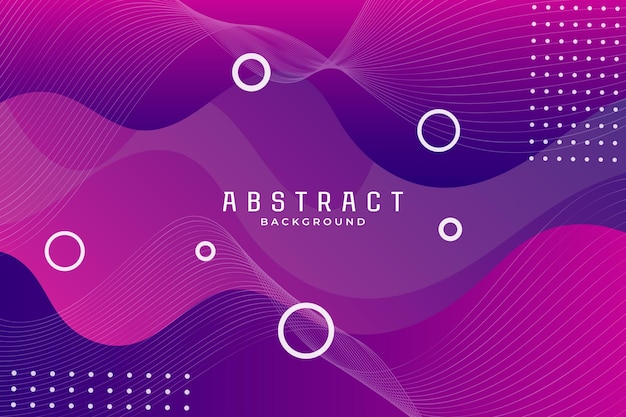 Abstract fluid background with wave line art