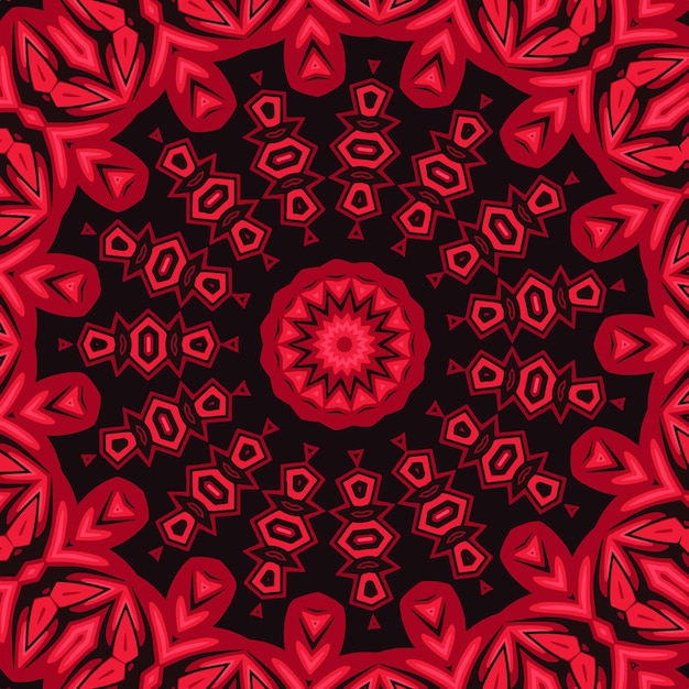 Abstract folk ethnic colorful geometric pattern print