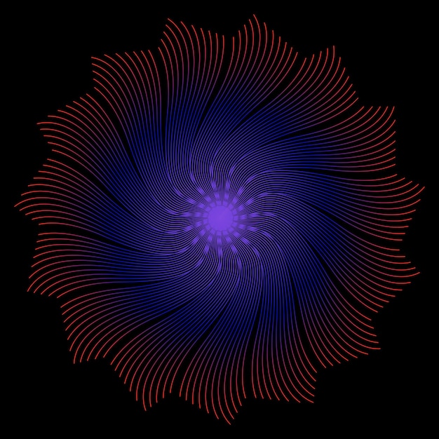abstract fractal background vector design