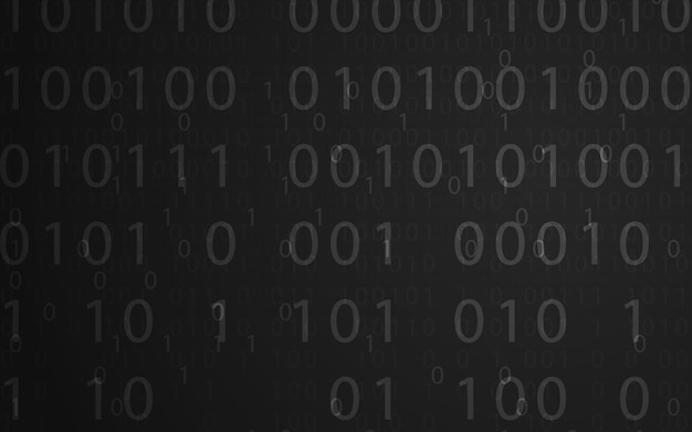 Abstract futuristic background with binary code