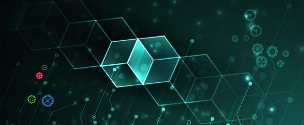 abstract futuristic fade computer technology business background