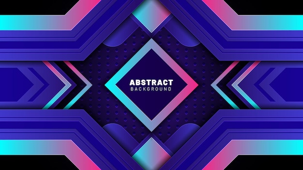 Abstract Futuristic Gaming Background Premium Vector