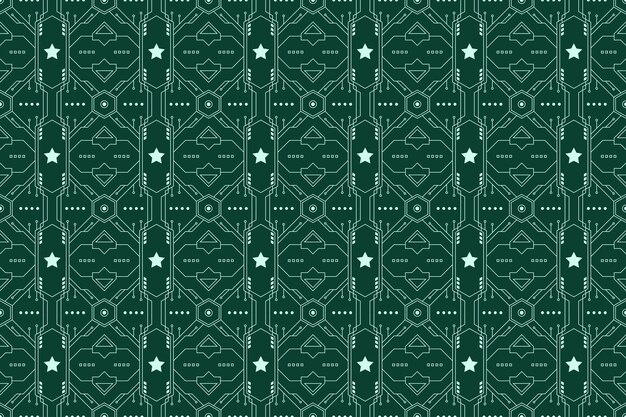 Abstract Futuristic Seamless Pattern Background
