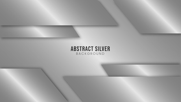 Abstract Futuristic Silver Metallic Background