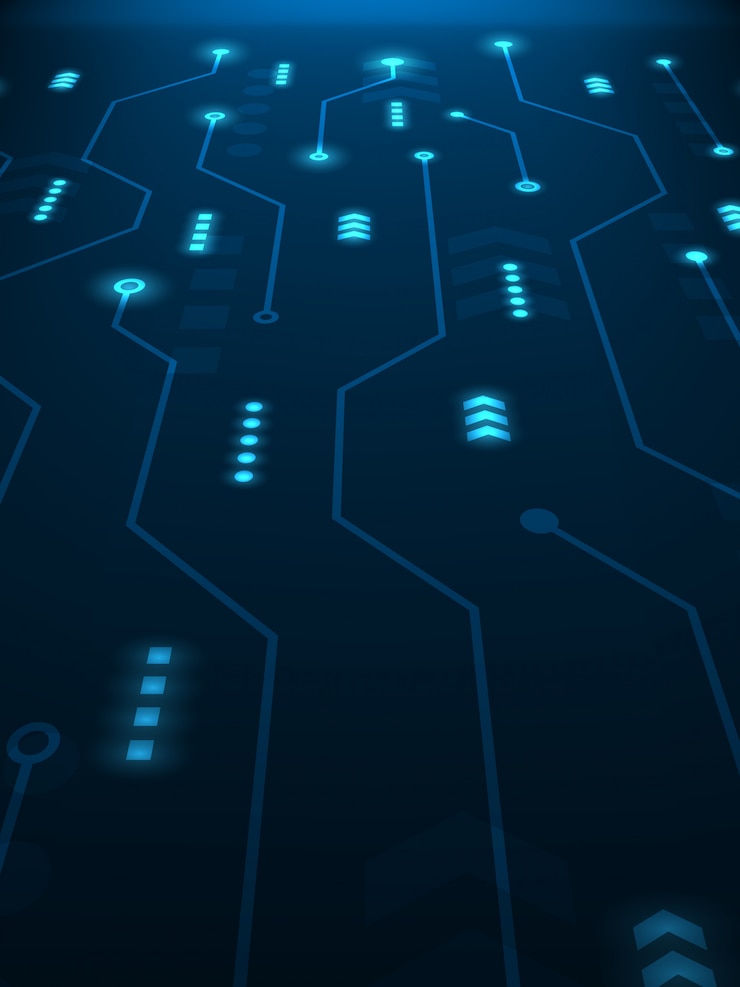 Vector abstract futuristic technology background