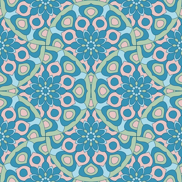 Abstract geo fish scale seamless pattern. Ornamental tile, mosaic background.  Patchwork infinity