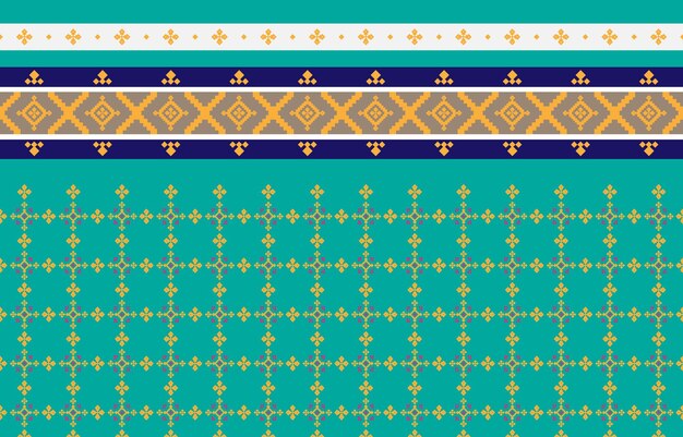 Abstract geometric and tribal patterns Usage design local fabric patterns geometric Vector