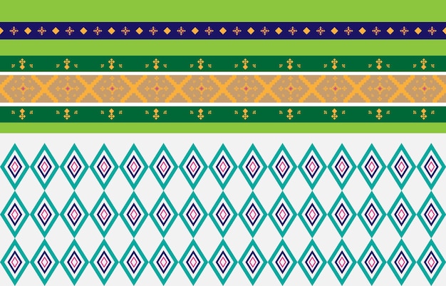 Abstract geometric and tribal patterns Usage design local fabric patterns geometric Vector