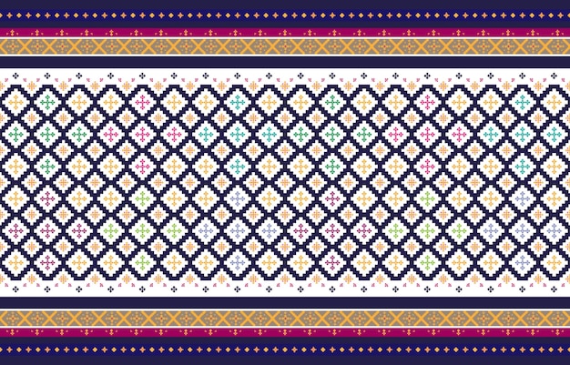 Abstract geometric and tribal patterns, Usage design local fabric patterns, geometric Vector.