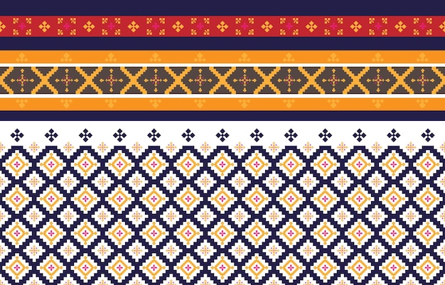 Abstract geometric and tribal patterns Used in cloth or printing industry geometric Vector