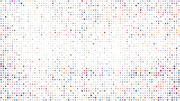 Abstract geometric background of squares. Multicolor pixel background with empty space. Vector illustration.