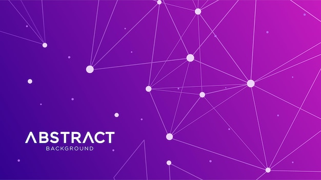 Abstract geometric background with connected lines and dots futuristic dynamic network background