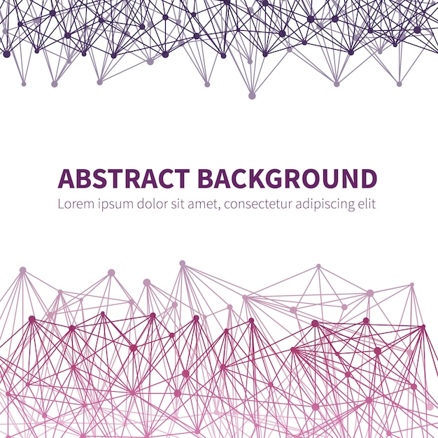 abstract geometric chemical scientific vector background with colorful molecular structure
