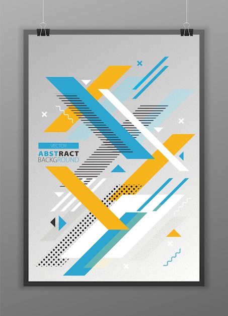 Abstract geometric composition forms modern background