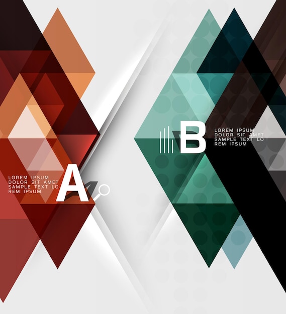 abstract geometric concept modern business brochure or leaflet flyer and cover template