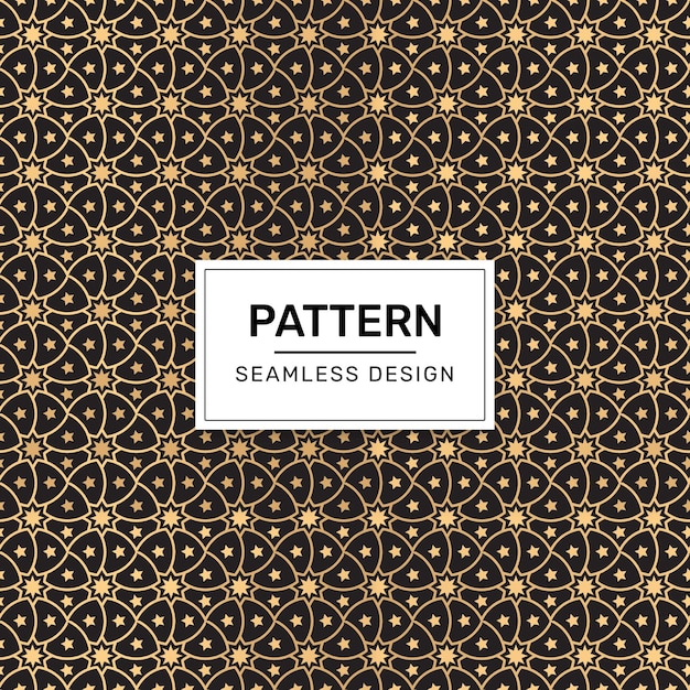 Abstract Geometric Golen Luxury star Pattern Arabian feel
