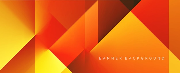 abstract geometric modern stylish smooth dark banner background