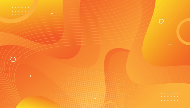 Abstract Geometric Orange Gradient Background