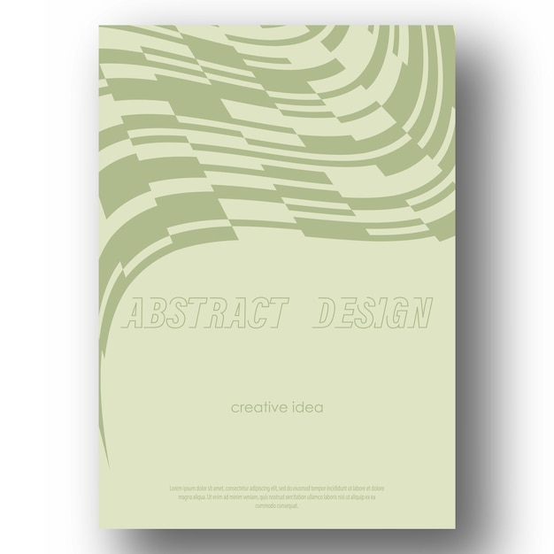 Abstract geometric pattern The idea of a banner brochure catalog or booklet A template for creative design