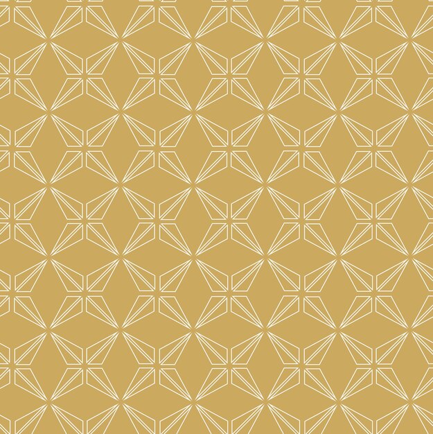 abstract geometric pattern with crosses stripes lines seamless background white and gold ornament
