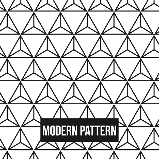 abstract geometric pattern with lines triangle pattern seamless vector background. white and black