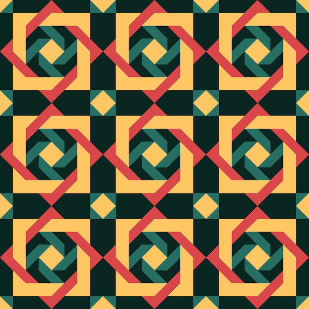 Abstract Geometric Portuguese Pattern