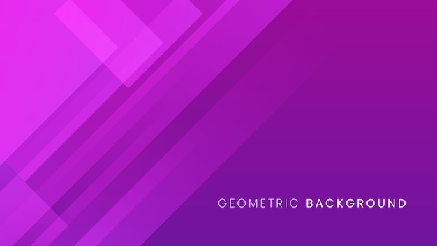 Abstract geometric purple background with dynamic shapes and overlapping rectangle Vector background