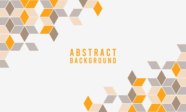 Abstract Geometric Shape Hexagon Background, Geometric Abstract Background With Hexagons