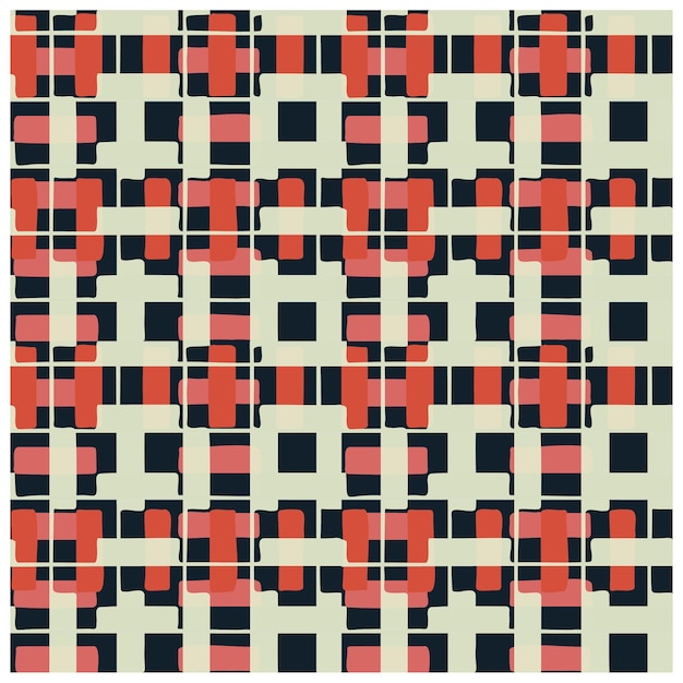 Abstract Geometric shape print placement with decent color combination both side repeat seamless