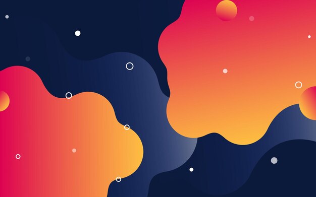 abstract geometric shapes fluid gradient elements background
