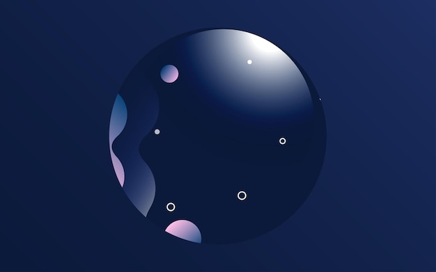 abstract geometric shapes fluid gradient elements background
