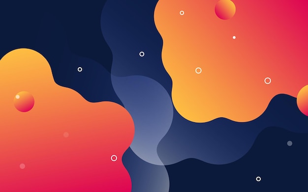 abstract geometric shapes fluid gradient elements background