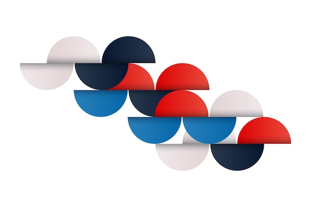 Abstract geometric shapes with 3D elements