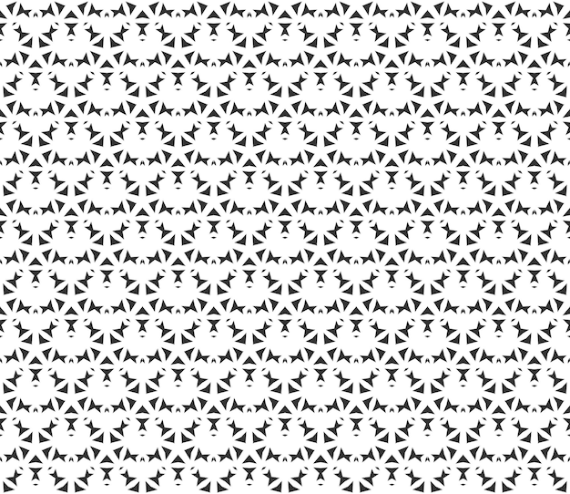 abstract geometric star seamless pattern repeating geometric black and white texture geometric decoration