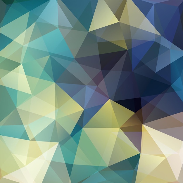 Abstract geometric style background Vector illustration Blue green white colors