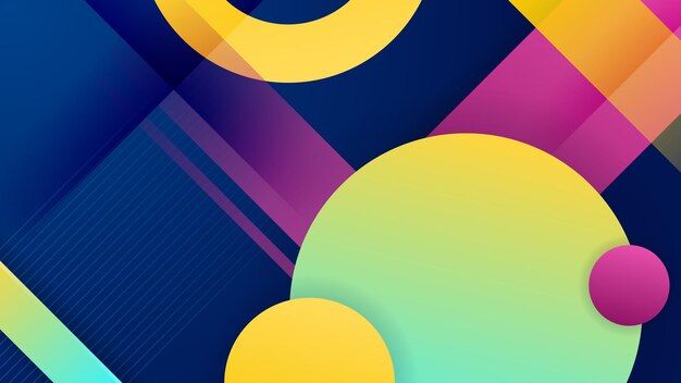Abstract gradient geometric cover designs trendy brochure templates colorful futuristic posters Vector illustration